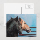 Carte Postale Caballos/Cabalos/Chevaux (Devant / Derrière)