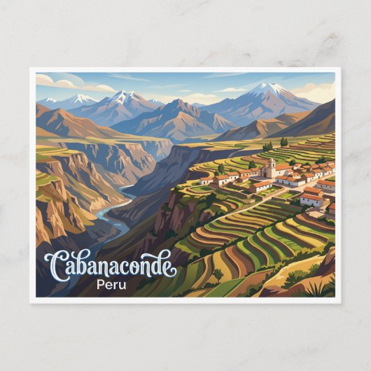 Carte Postale Cabanaconde Pérou (Devant)