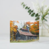 Carte Postale Cabane à sucre (Debout devant)