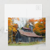 Carte Postale Cabane à sucre (Devant / Derrière)