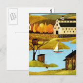 Carte Postale Cabane dans un arbre d'île (Devant / Derrière)