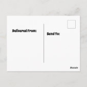 Carte Postale cabane d'arbres avec lumières allumées (Dos)