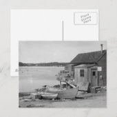 Carte Postale Cabane de pêcheur, 1900 (Devant / Derrière)