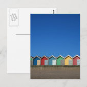 Carte Postale cabanes de plage (Devant / Derrière)