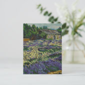 Carte Postale Cabanon dans la lavande (Debout devant)