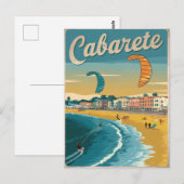 Carte Postale Cabarete République Dominicaine Vintage (Devant / Derrière)
