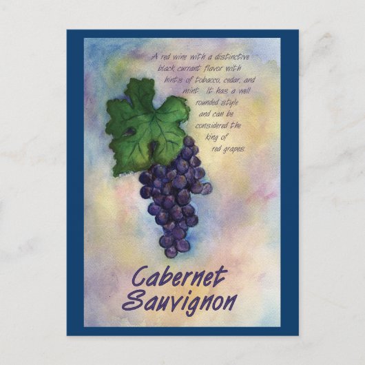 Carte postale Cabernet Sauvignon (Devant)