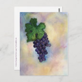 Carte postale Cabernet Sauvignon Red Wine Raisins (Devant / Derrière)