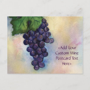 Carte postale Cabernet Sauvignon Red Wine Raisins