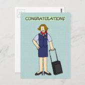 Carte Postale Cabin Crew (Devant / Derrière)