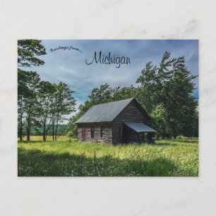 Carte Postale Cabine à Houghton Michigan