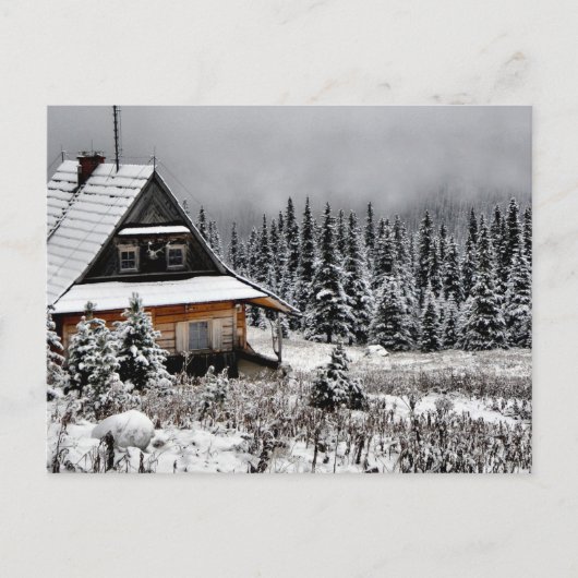 Carte Postale Cabine dans la montagne (Devant)