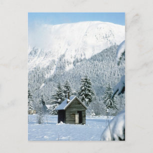 Carte Postale Cabine dans la neige