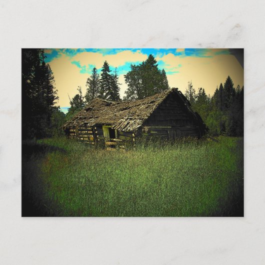 Carte Postale Cabine dans le champ par djoneill (Devant)