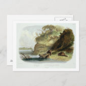 Carte Postale Cabine de castor sur le Missouri, plaque 17 du vol (Devant / Derrière)