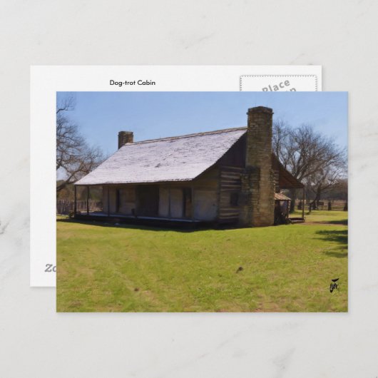 Carte Postale cabine de Chien-trot (Devant / Derrière)