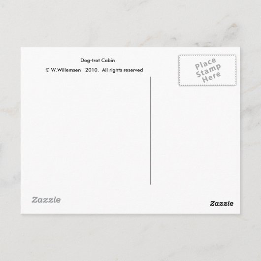 Carte Postale cabine de Chien-trot (Dos)