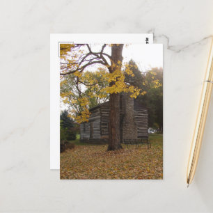 Carte Postale Cabine de journal à Washington, Iowa en automne av