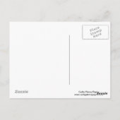 Carte Postale Cabine de journal et arbres (Dos)