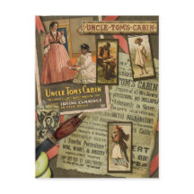 Carte postale Cabine de l'oncle vintage Tom