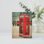 Carte postale Cabine de Londres (Debout devant)