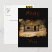 Carte Postale Cabine de montagne (Devant / Derrière)