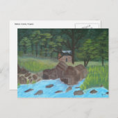 Carte Postale Cabine de montagne (Devant / Derrière)