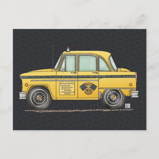 Carte Postale Cabine de taxi (Devant)