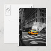Carte Postale Cabine jaune de New York (Devant / Derrière)