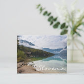 Carte Postale Cabine le long du lac Bohinj en Slovénie (Debout devant)