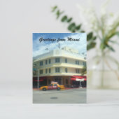 Carte Postale cabine miami deco (Debout devant)