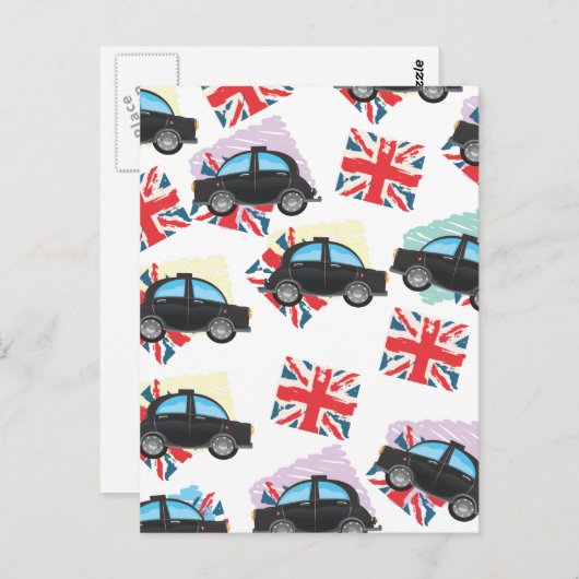 Carte Postale cabine noire (Devant / Derrière)