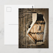 Carte Postale Cabine Rustique En Bois Dans La Nature (Devant / Derrière)