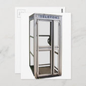 Carte Postale Cabine téléphonique (Devant / Derrière)