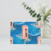 Carte Postale cabine téléphonique (Debout devant)