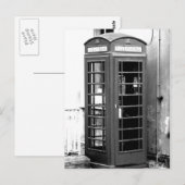 Carte Postale Cabine téléphonique anglais (Devant / Derrière)