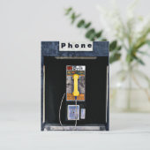 Carte Postale Cabine téléphonique d'origine (Debout devant)