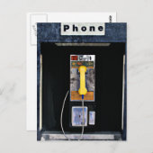Carte Postale Cabine téléphonique d'origine (Devant / Derrière)