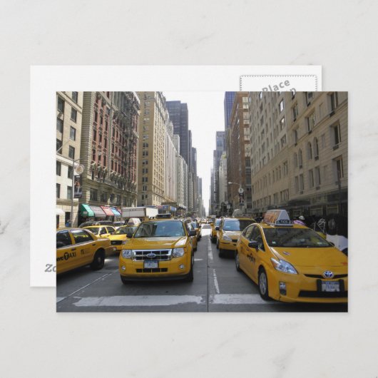 Carte Postale Cabines à New York (Devant / Derrière)