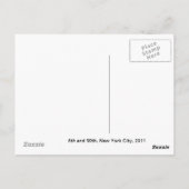 Carte Postale Cabines à New York (Dos)