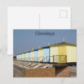 Carte Postale Cabines de Cleveleys 2005 (Devant / Derrière)