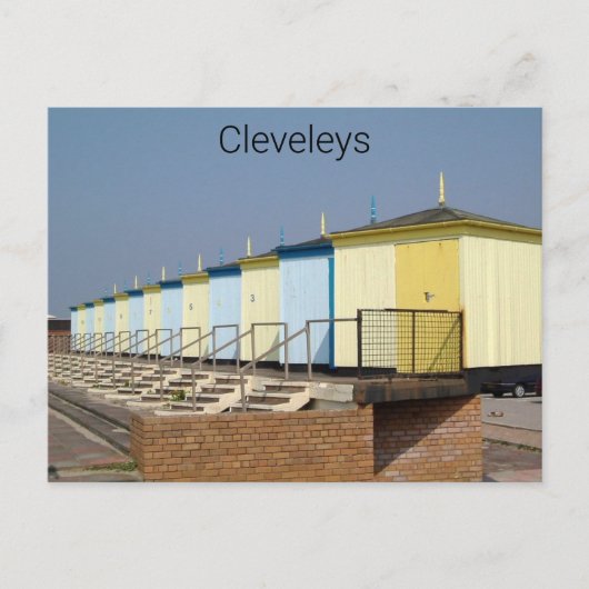 Carte Postale Cabines de Cleveleys 2005 (Devant)