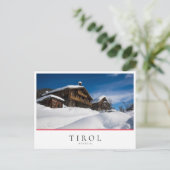 Carte Postale Cabines traditionnels en bois de neige (Debout devant)