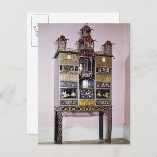 Carte Postale Cabinet de pagode de style Thomas Chippendale (Devant / Derrière)