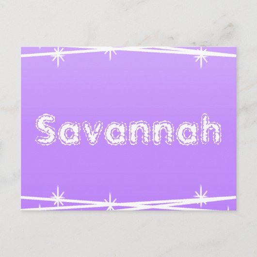 Carte Postale Câble à barbe violet (Devant)