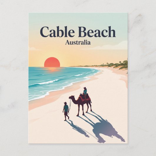 Carte Postale Cable Beach Broome Australie (Devant)