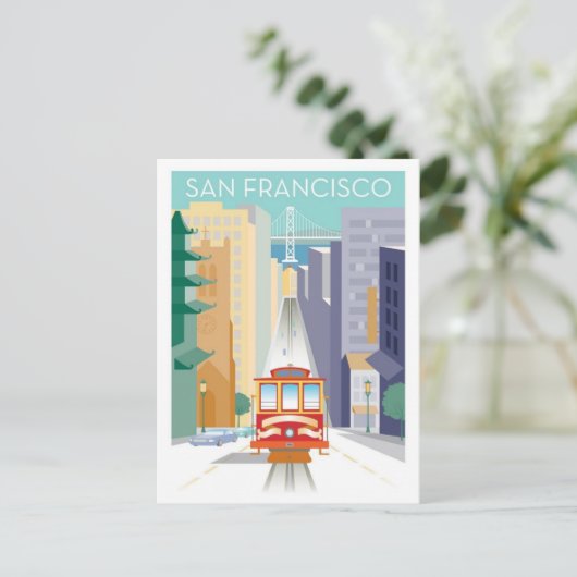 Carte Postale Câble de San Francisco (Debout devant)