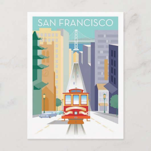 Carte Postale Câble de San Francisco (Devant)