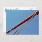 Carte Postale Câble de suspension Golden Gate Bridge (Devant / Derrière)