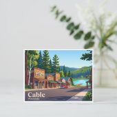 Carte Postale Cable, Wisconsin (Debout devant)